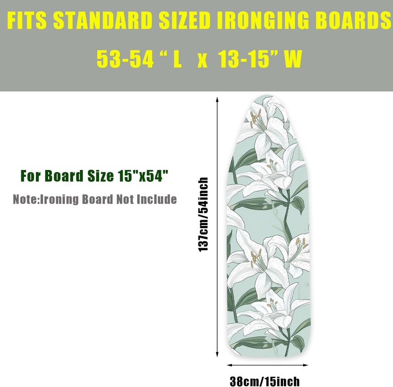 AOHMPT Ironing Board Cover 15x54- Heat-Resistant Scorch Guard, Heavy-Duty Elastic Edge, Non-Slip Surface,Multiple Stylish Patterns - Image 2